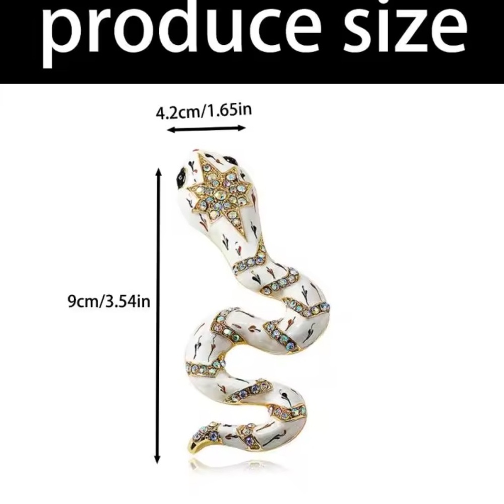 Serpenti Black Gold Snake Brooch - Picture 3 of 8